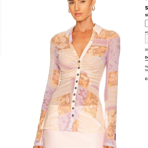 NWOT Free People Lucky Shirtee | Size L | Light Combo - Picture 2 of 6